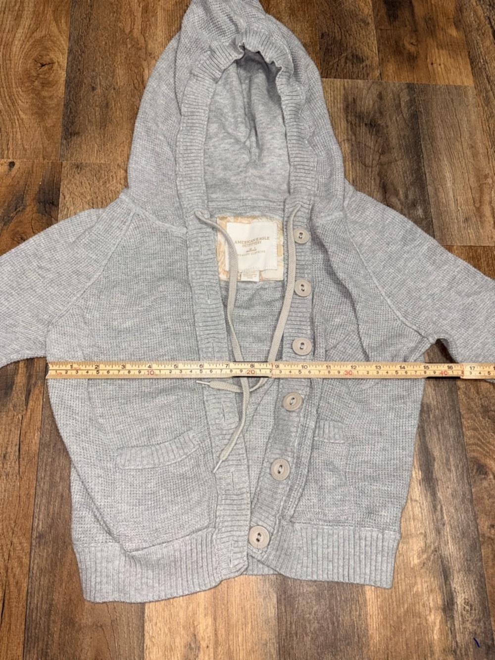 American Eagle Outfitters Hooded Cardigan Sweater | - Picture 3 of 7